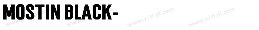 Mostin Black字体转换